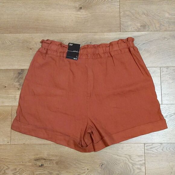 INC International Concepts shorts paradise calling rusty clay L NWT - Picture 5 of 10